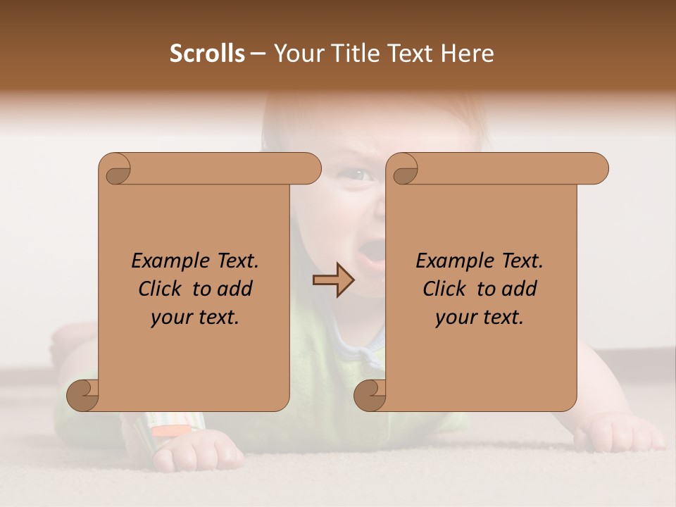 Crying Child Adorable PowerPoint Template