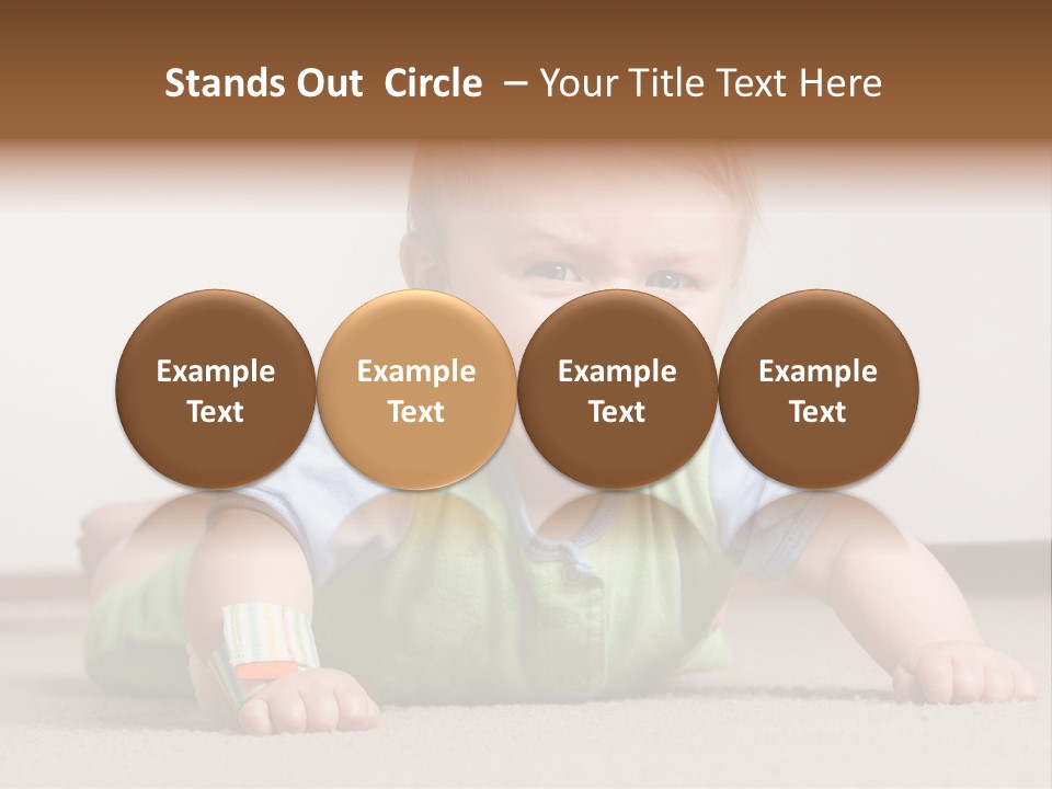 Crying Child Adorable PowerPoint Template