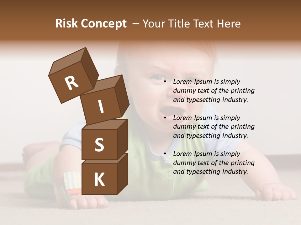 Crying Child Adorable PowerPoint Template