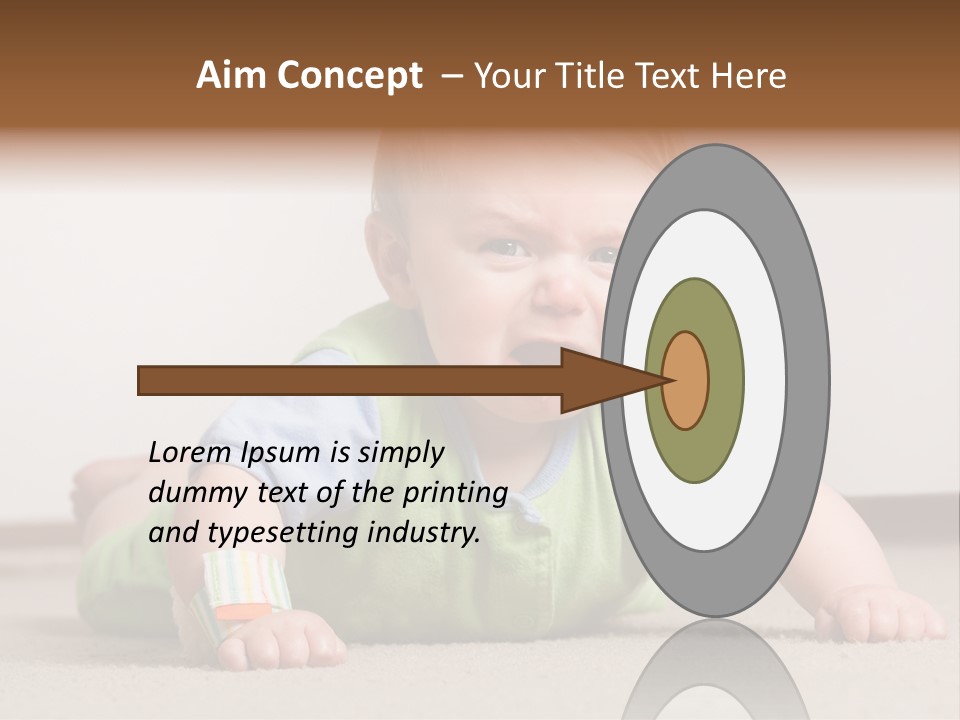 Crying Child Adorable PowerPoint Template