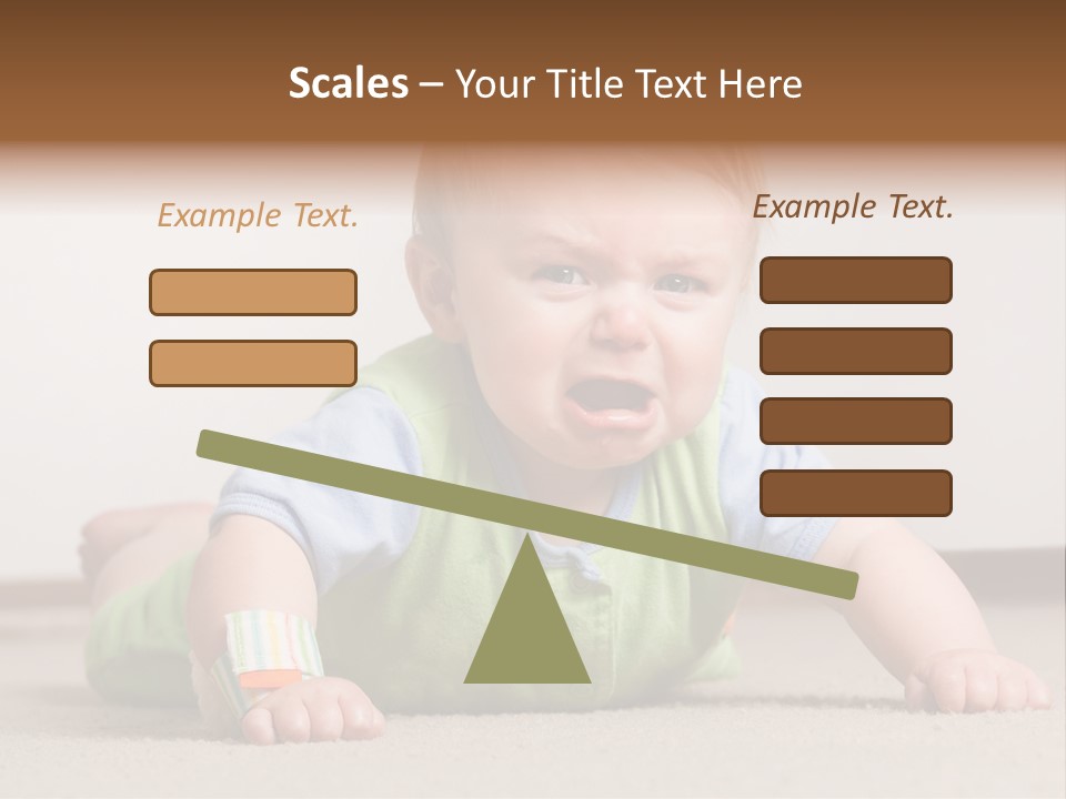 Crying Child Adorable PowerPoint Template