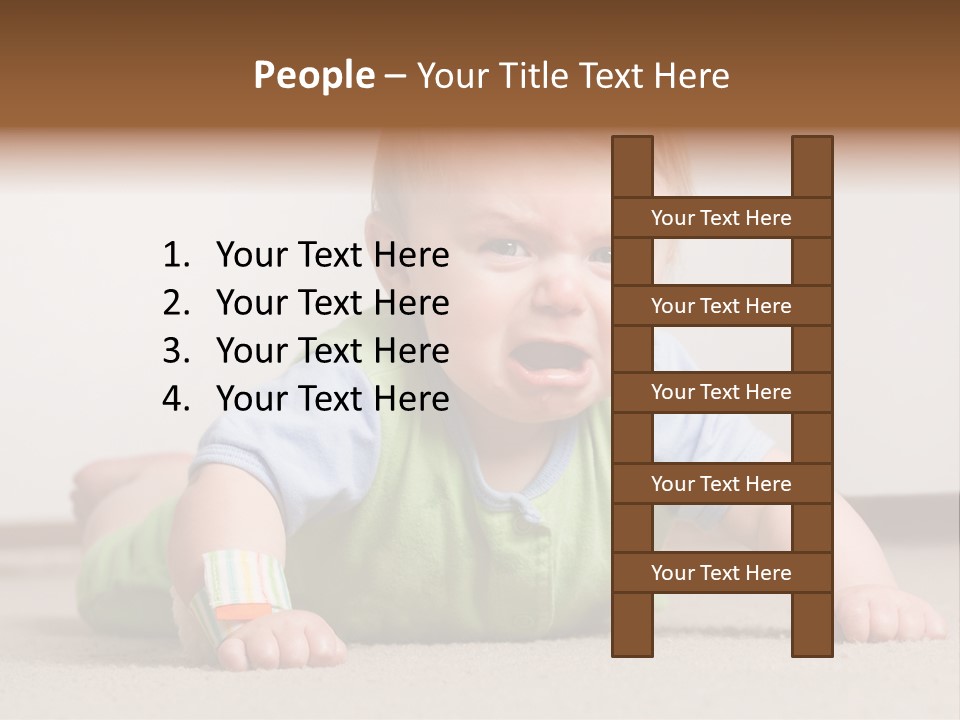 Crying Child Adorable PowerPoint Template
