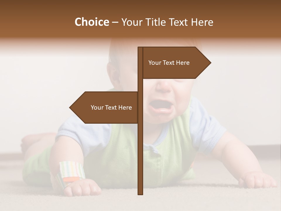 Crying Child Adorable PowerPoint Template