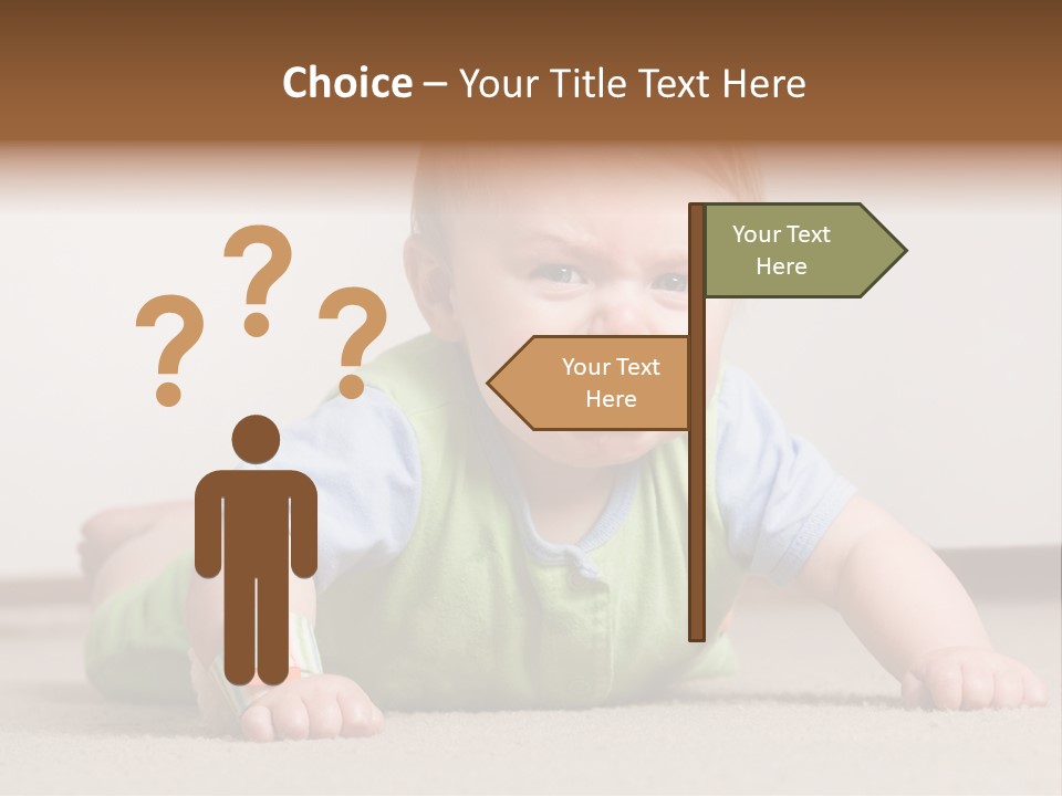 Crying Child Adorable PowerPoint Template