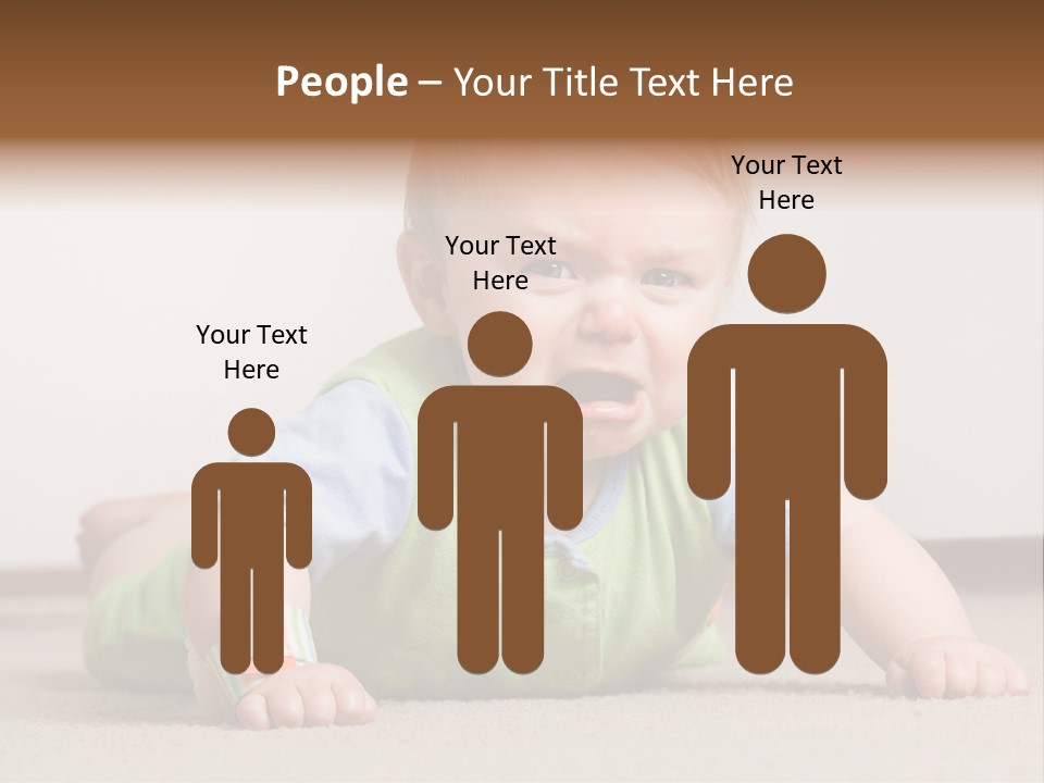 Crying Child Adorable PowerPoint Template