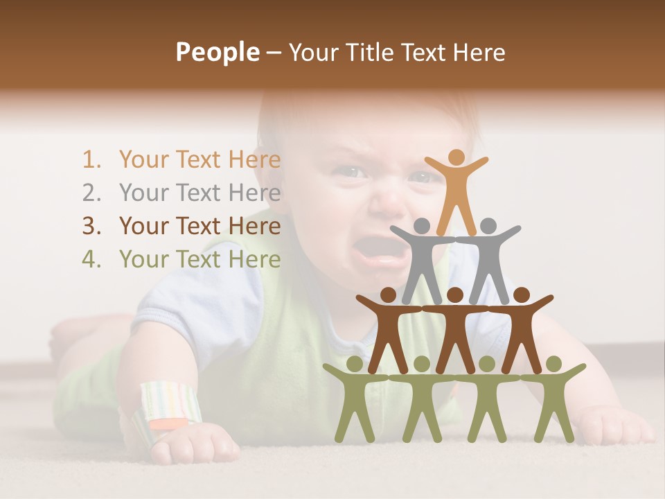 Crying Child Adorable PowerPoint Template