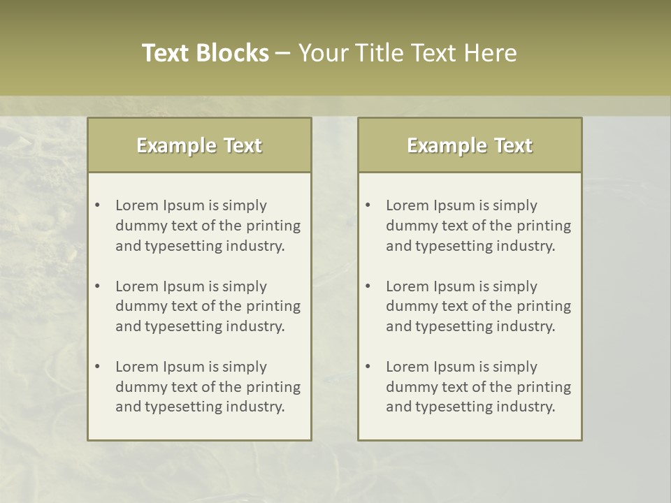 Sea Waste Decay PowerPoint Template