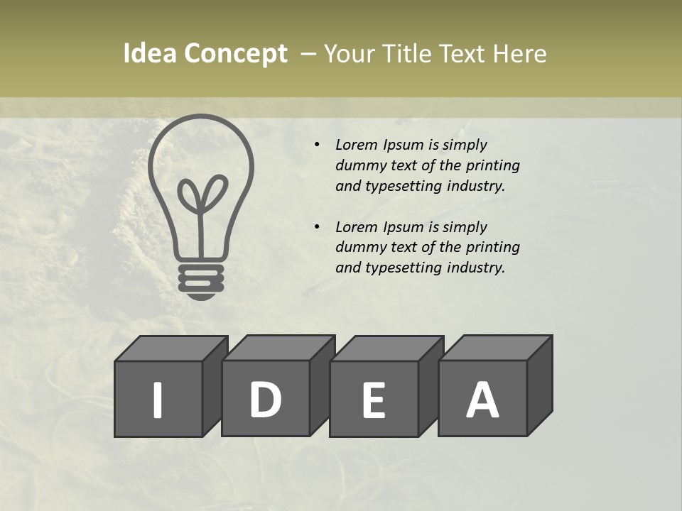 Sea Waste Decay PowerPoint Template