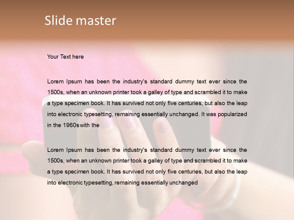 Cell Pretty Pda PowerPoint Template