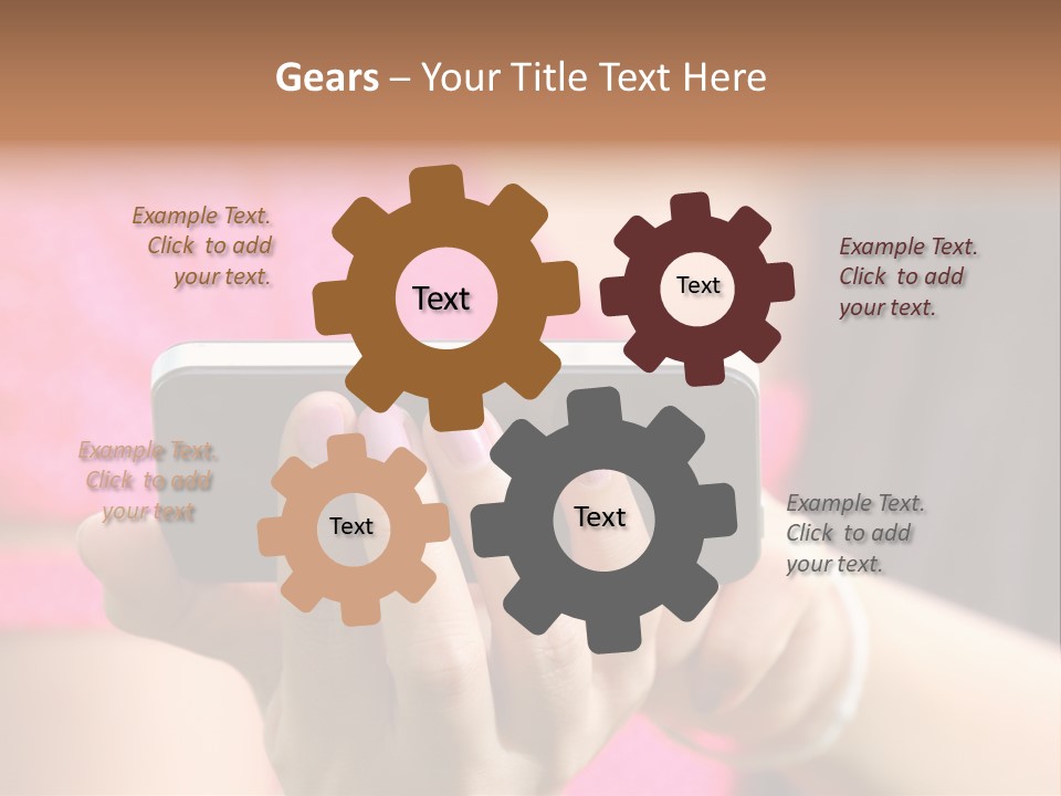 Cell Pretty Pda PowerPoint Template