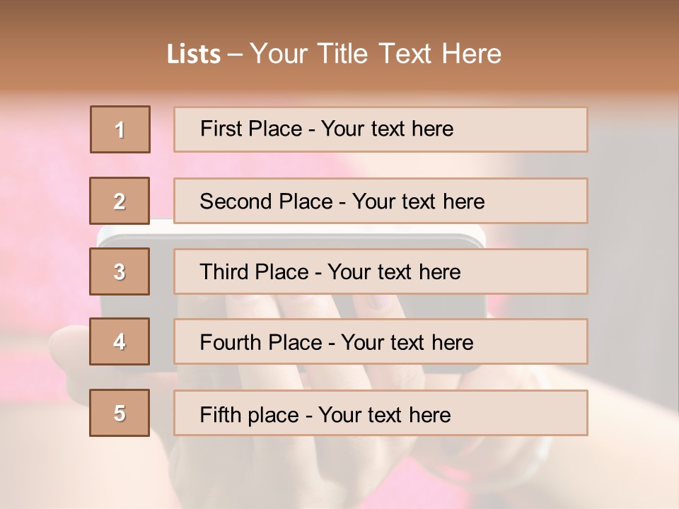Cell Pretty Pda PowerPoint Template
