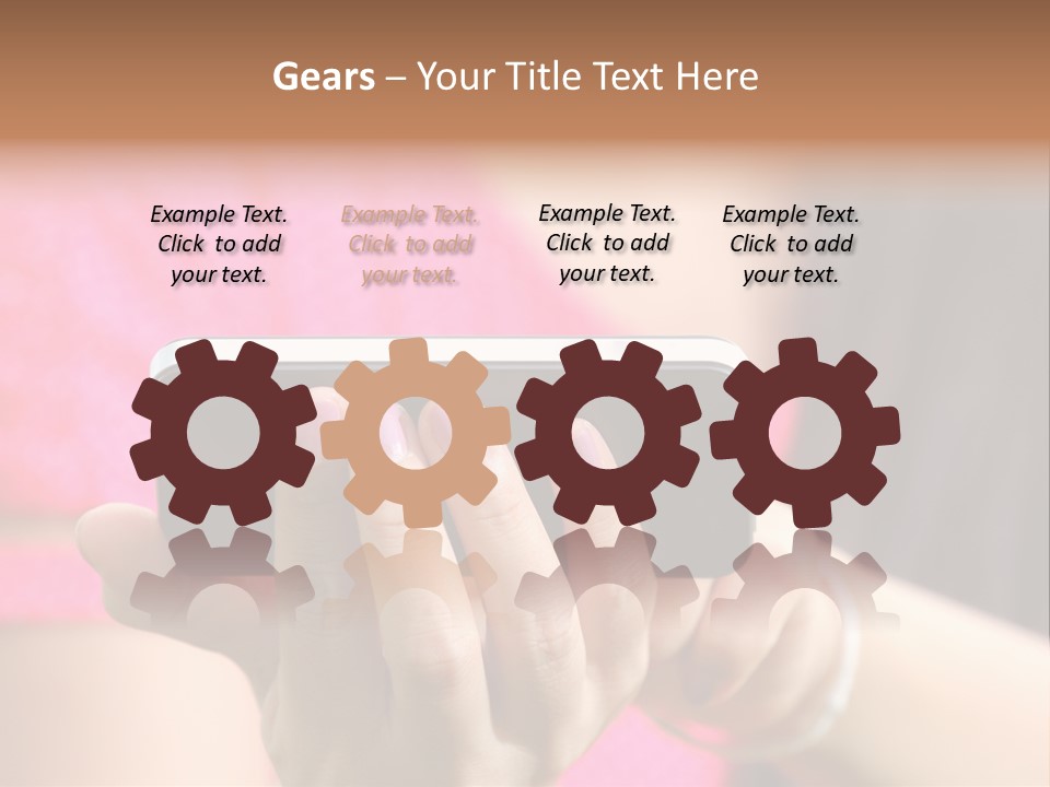 Cell Pretty Pda PowerPoint Template