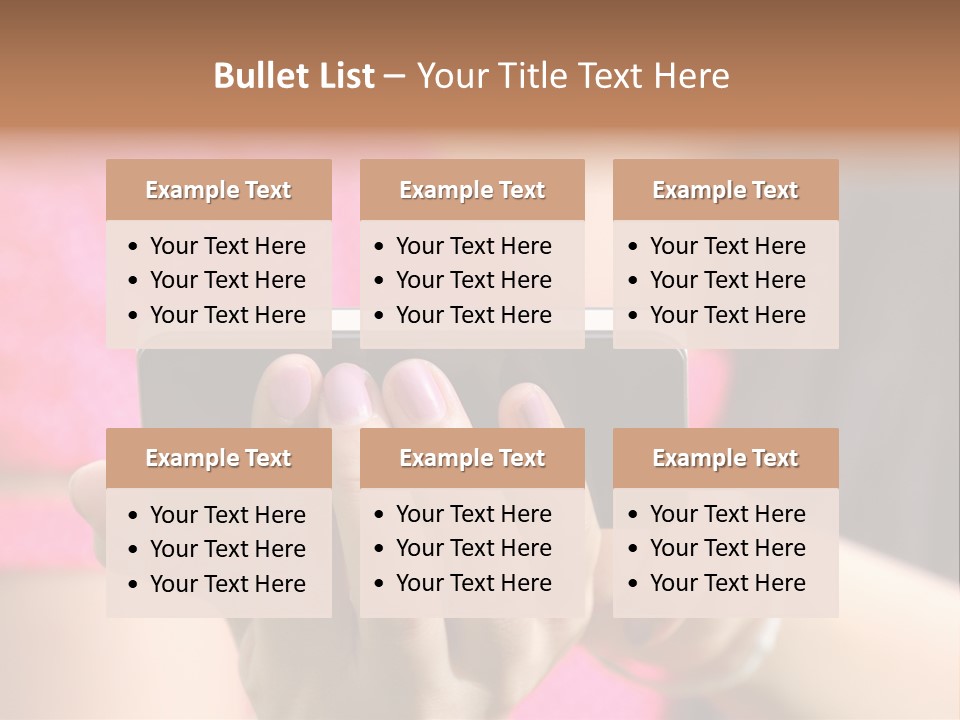 Cell Pretty Pda PowerPoint Template