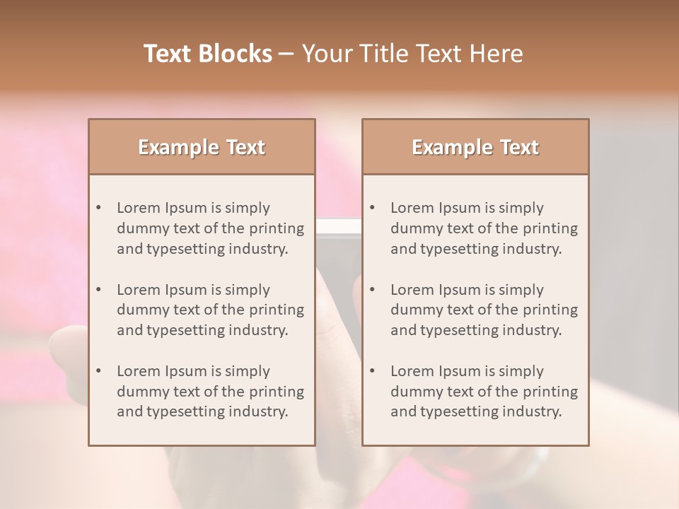 Cell Pretty Pda PowerPoint Template
