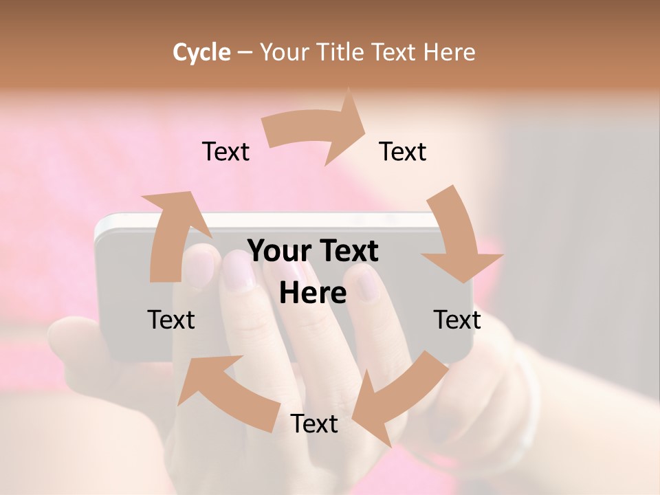 Cell Pretty Pda PowerPoint Template