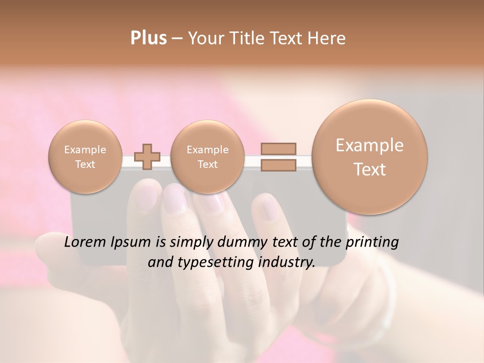 Cell Pretty Pda PowerPoint Template