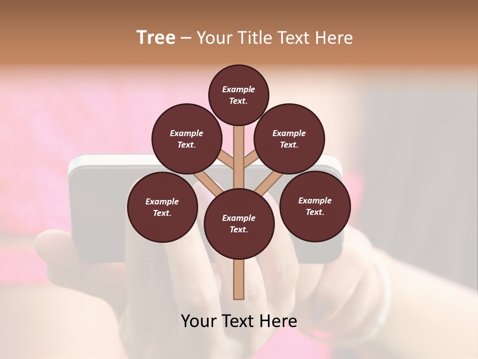 Cell Pretty Pda PowerPoint Template