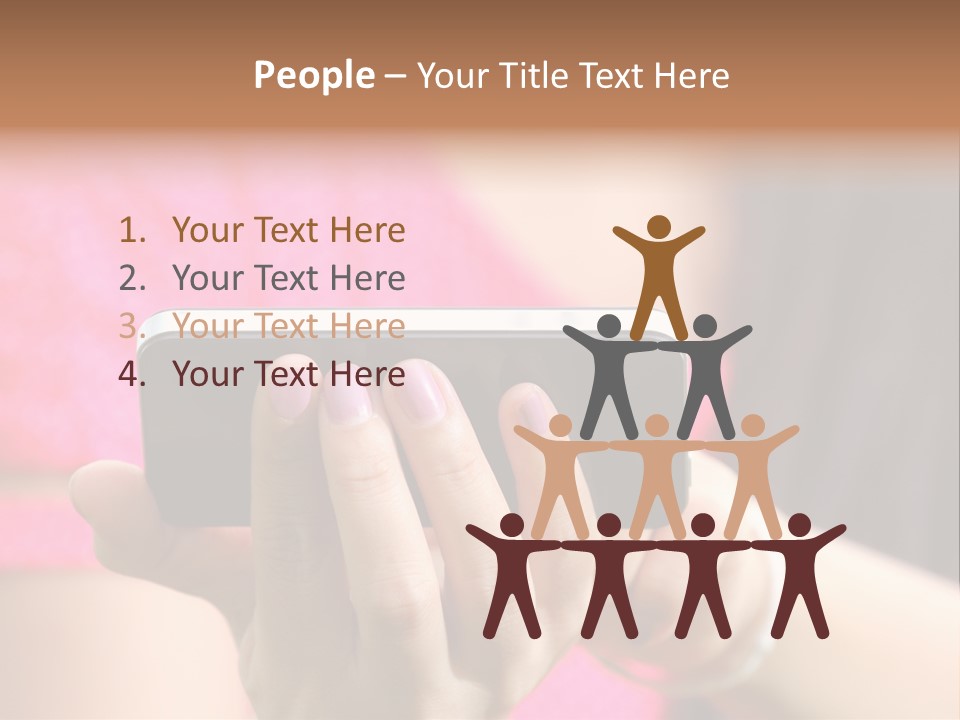 Cell Pretty Pda PowerPoint Template