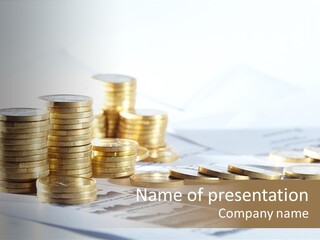 Investment Deposit Statistics PowerPoint Template