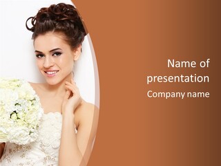 Marriage Dress Femininity PowerPoint Template