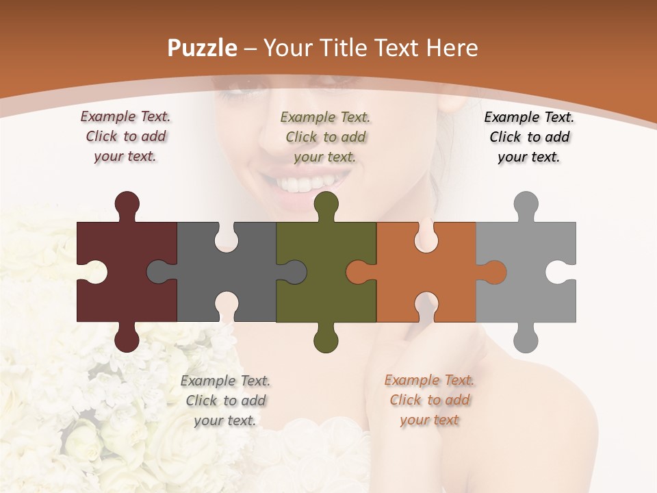Marriage Dress Femininity PowerPoint Template