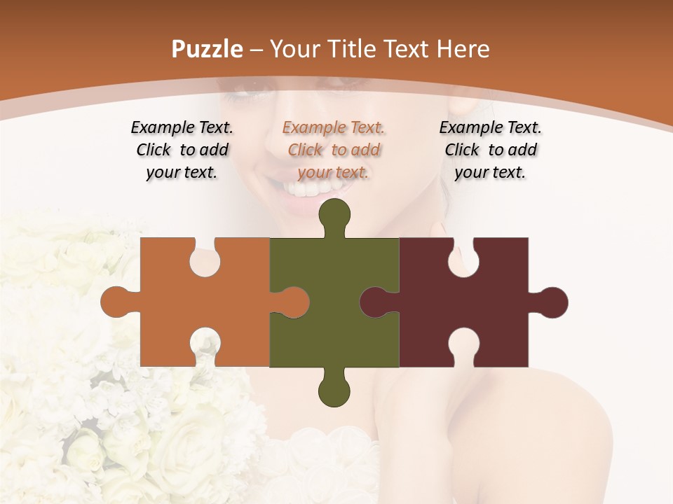 Marriage Dress Femininity PowerPoint Template