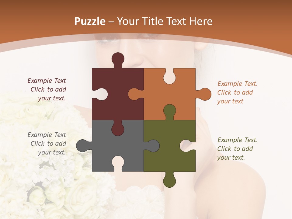Marriage Dress Femininity PowerPoint Template