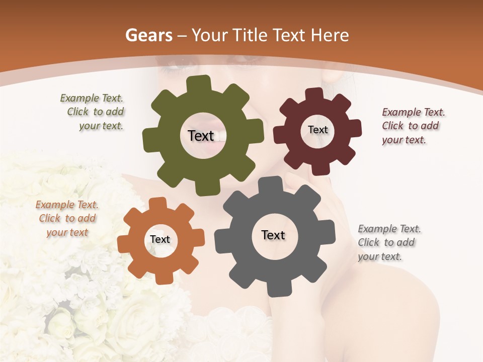 Marriage Dress Femininity PowerPoint Template
