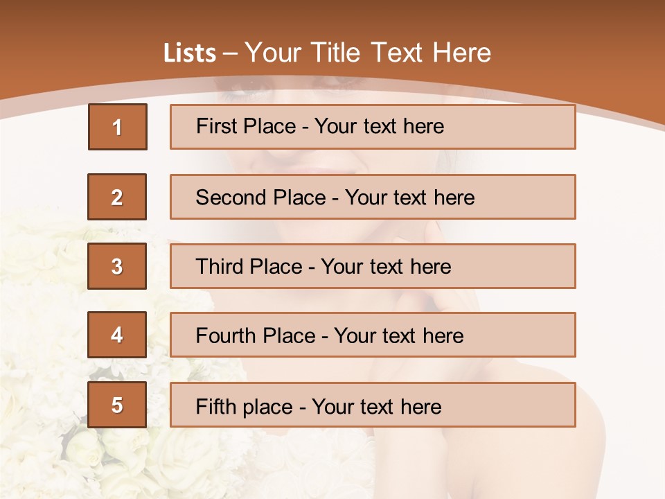 Marriage Dress Femininity PowerPoint Template
