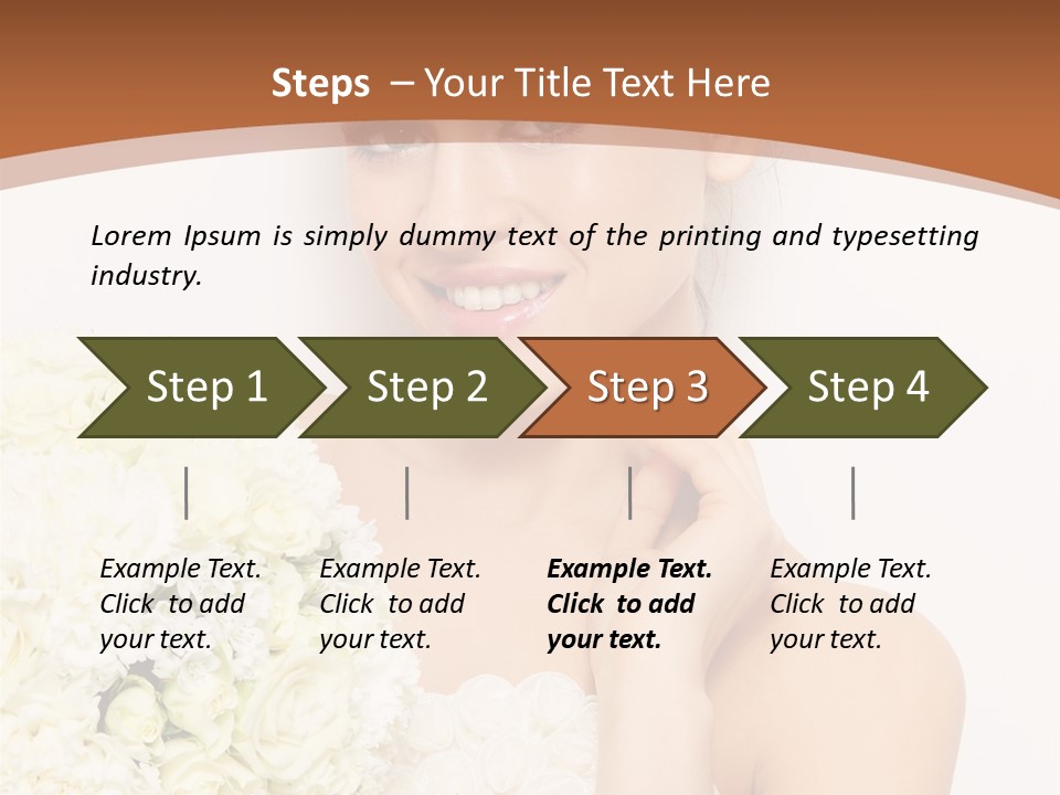Marriage Dress Femininity PowerPoint Template
