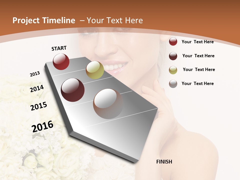 Marriage Dress Femininity PowerPoint Template