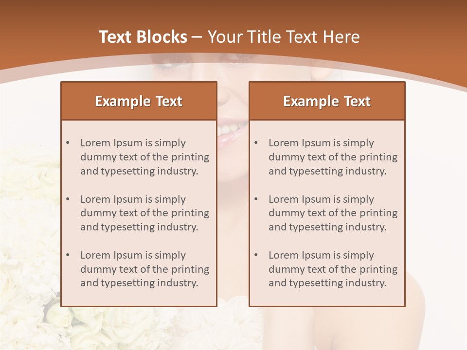 Marriage Dress Femininity PowerPoint Template