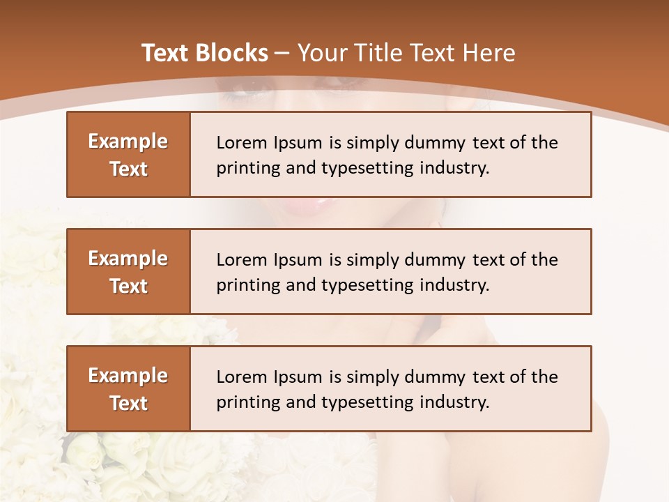 Marriage Dress Femininity PowerPoint Template