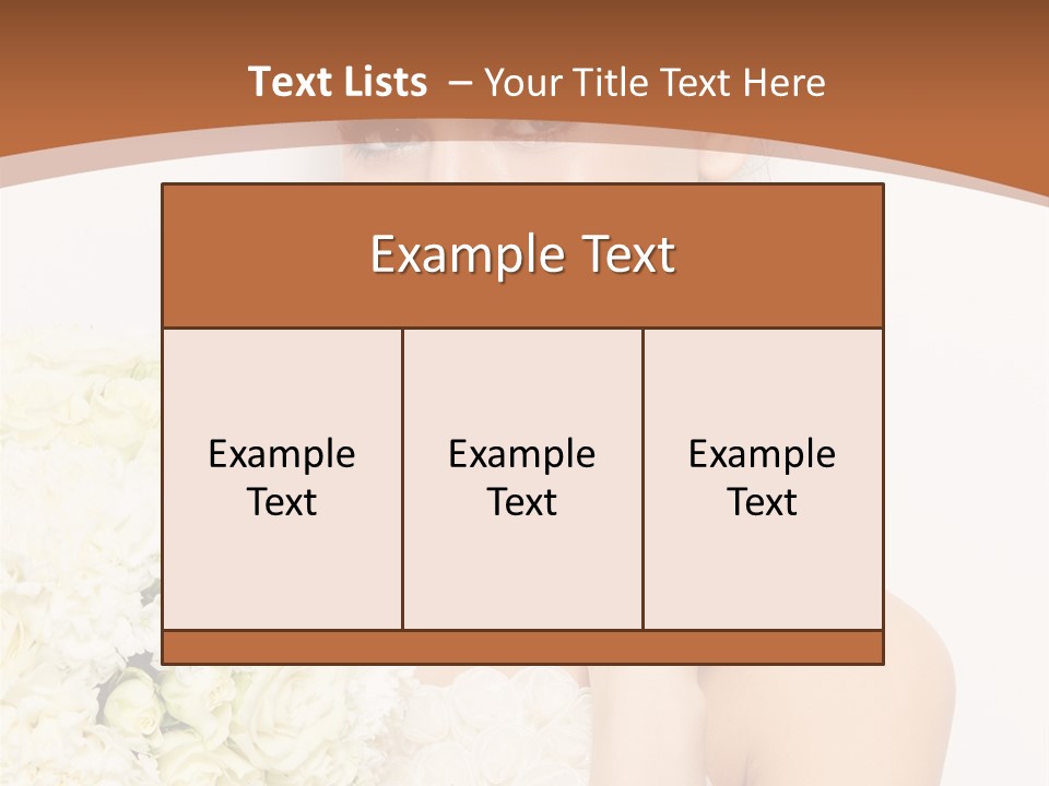 Marriage Dress Femininity PowerPoint Template