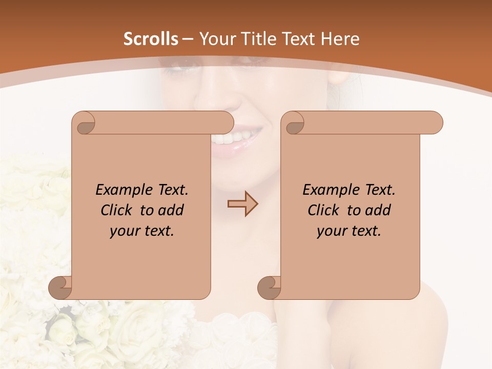 Marriage Dress Femininity PowerPoint Template