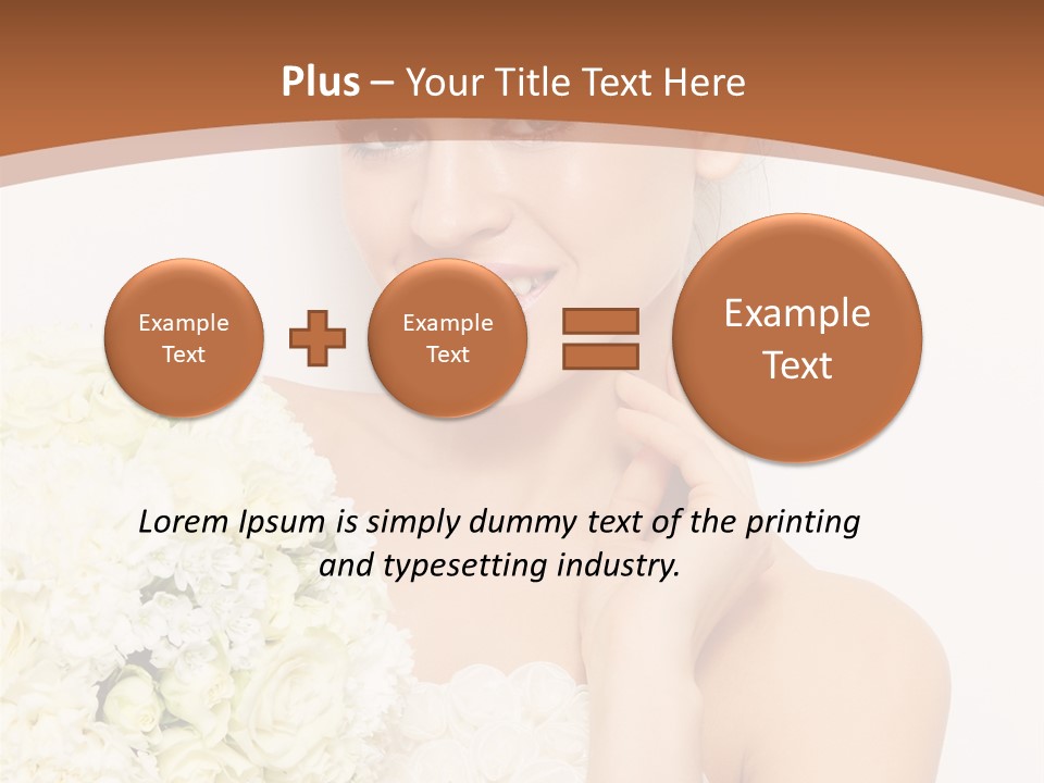 Marriage Dress Femininity PowerPoint Template