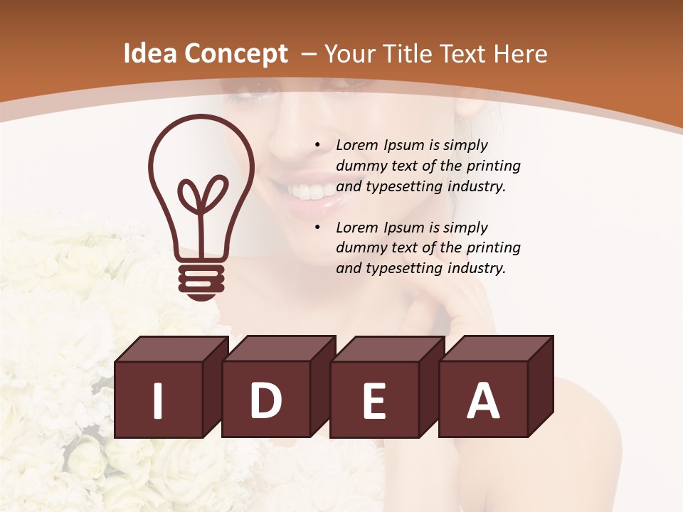 Marriage Dress Femininity PowerPoint Template