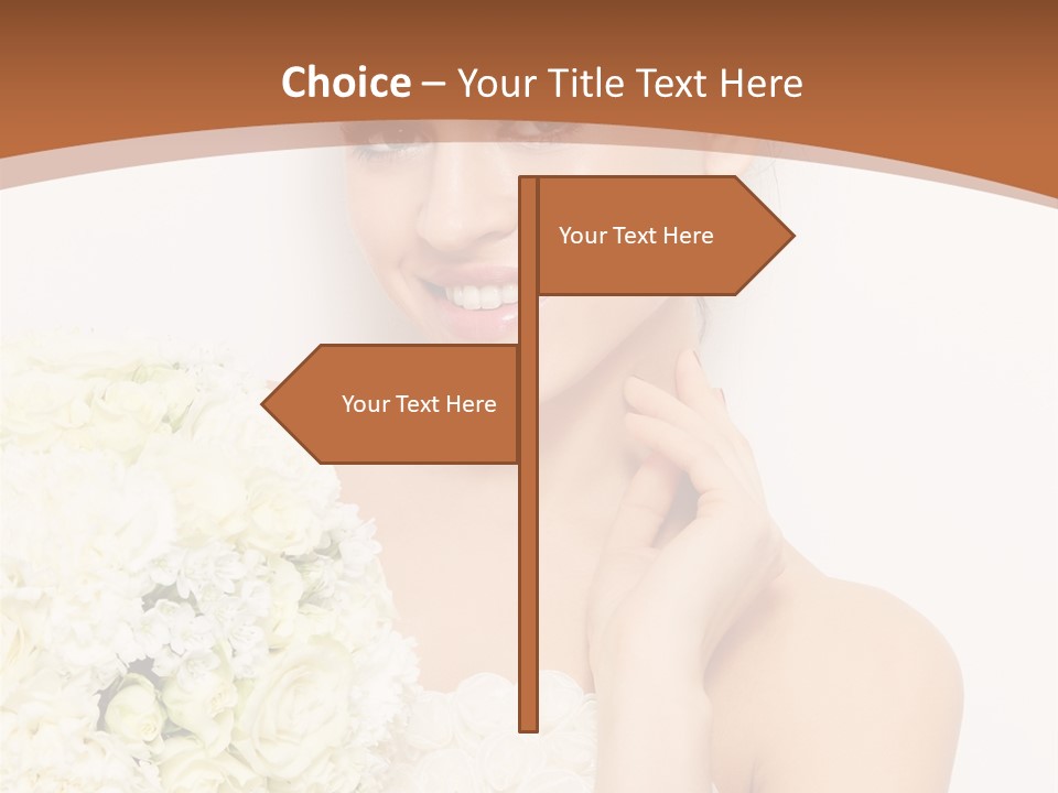 Marriage Dress Femininity PowerPoint Template