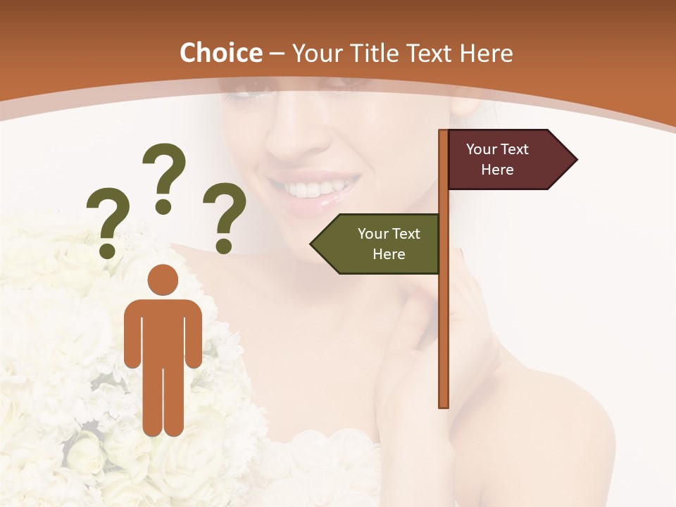 Marriage Dress Femininity PowerPoint Template