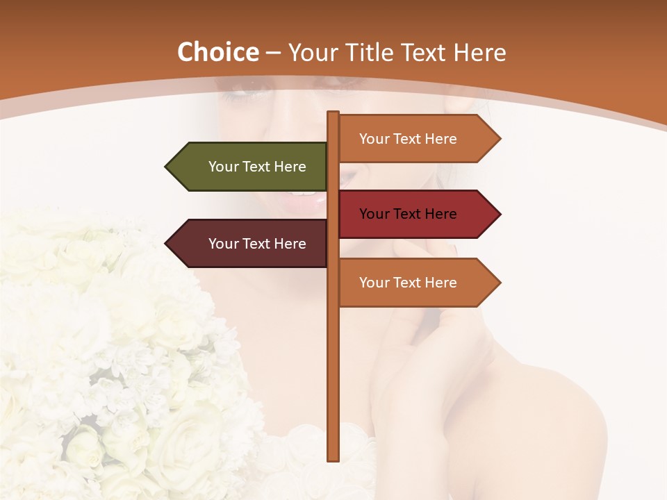 Marriage Dress Femininity PowerPoint Template