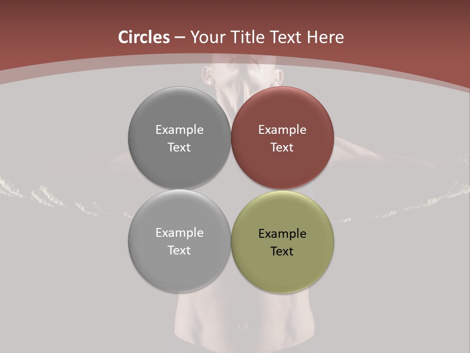 Tummy Attractive Weightlifting PowerPoint Template