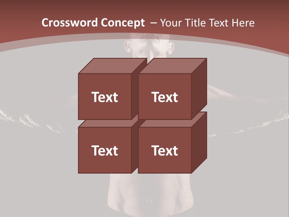 Tummy Attractive Weightlifting PowerPoint Template