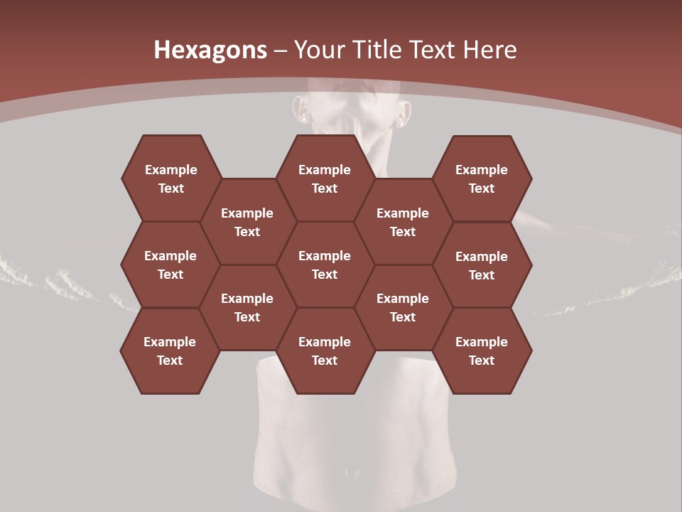 Tummy Attractive Weightlifting PowerPoint Template