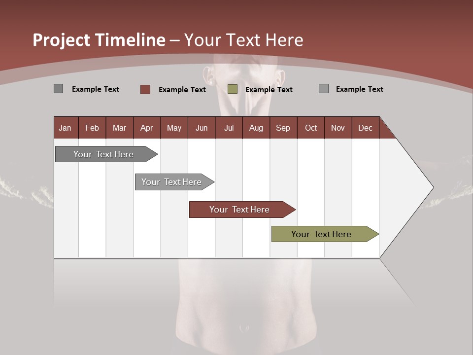Tummy Attractive Weightlifting PowerPoint Template