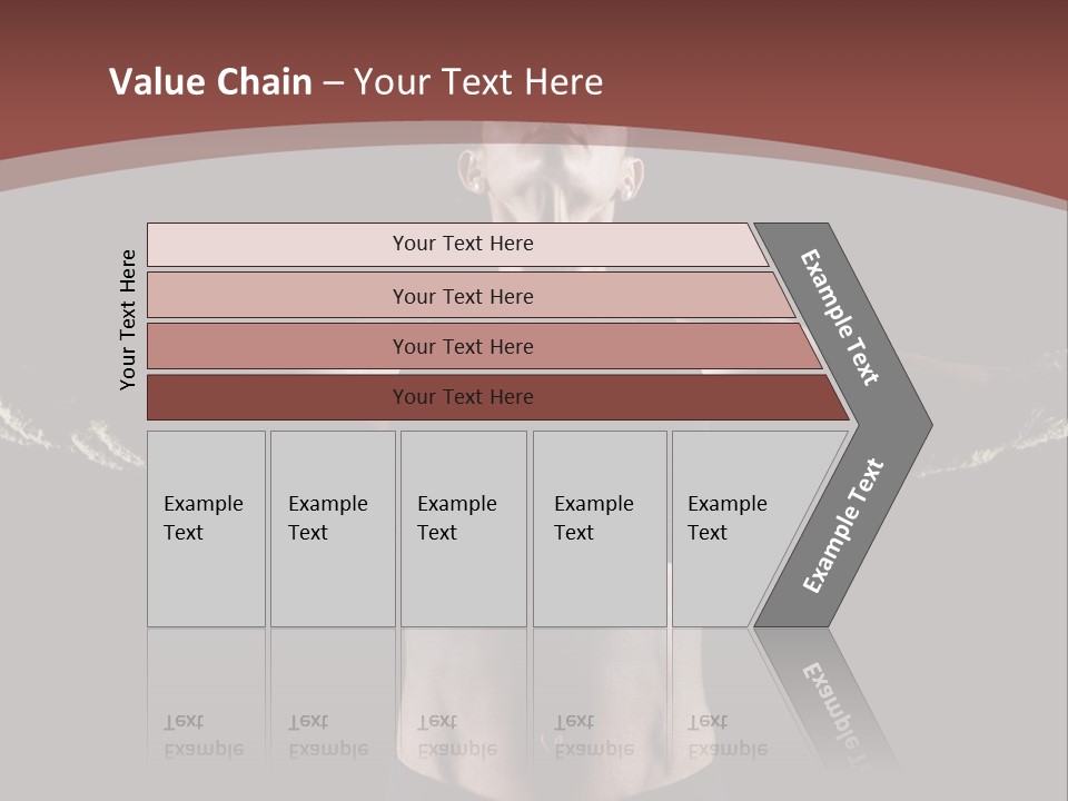 Tummy Attractive Weightlifting PowerPoint Template