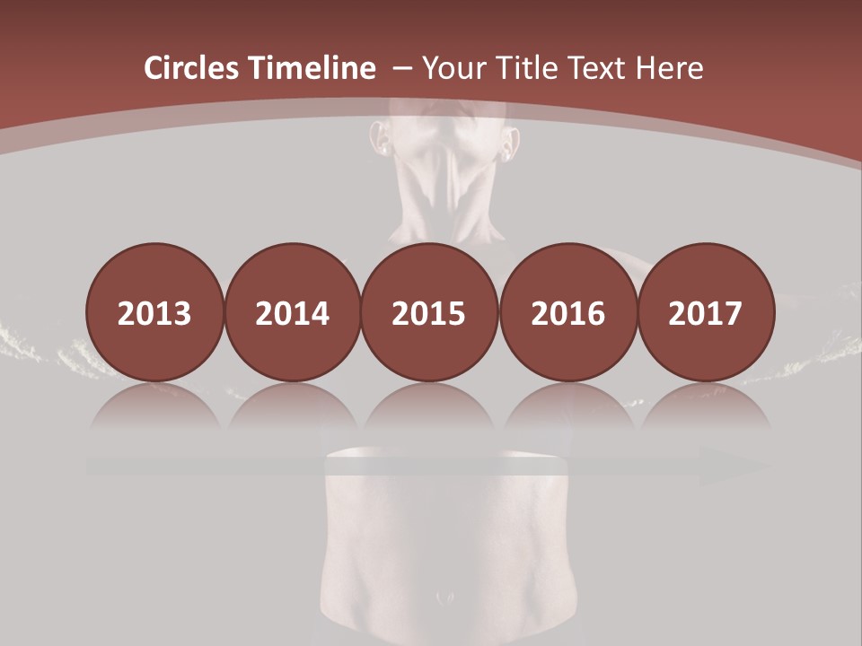 Tummy Attractive Weightlifting PowerPoint Template
