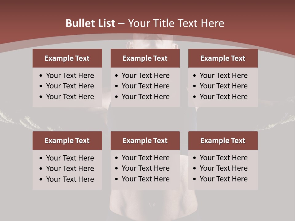 Tummy Attractive Weightlifting PowerPoint Template