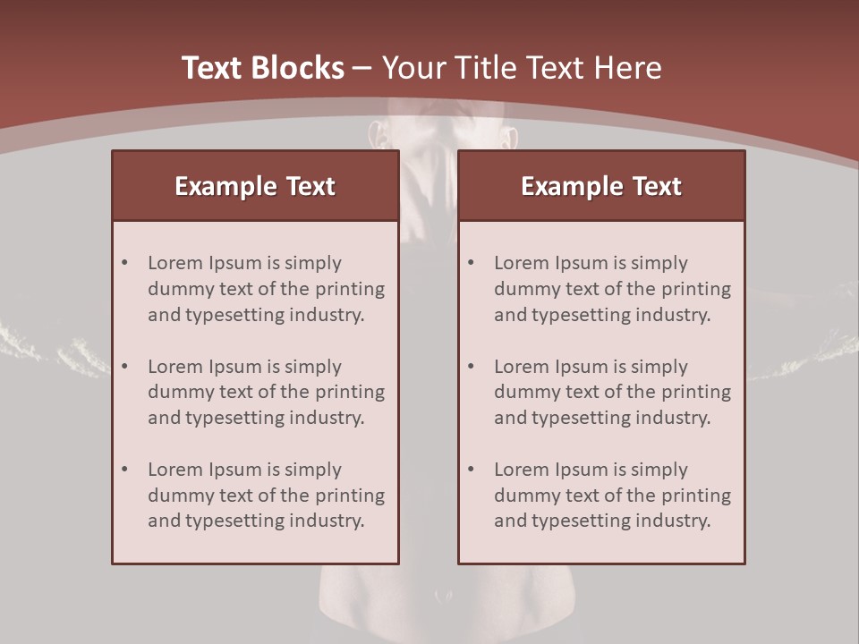 Tummy Attractive Weightlifting PowerPoint Template
