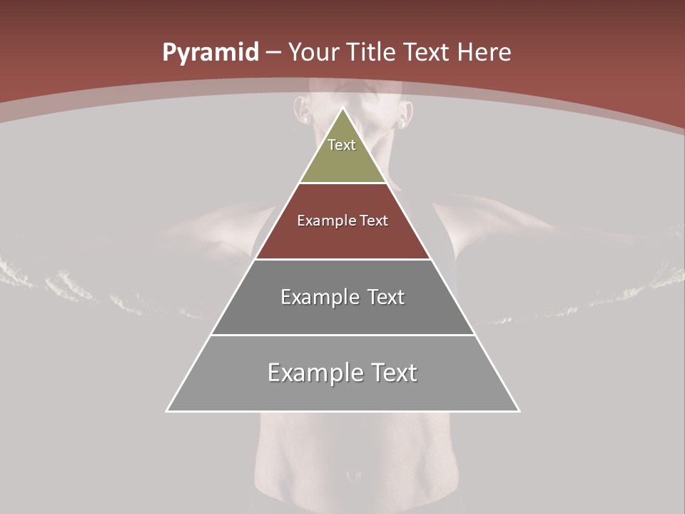 Tummy Attractive Weightlifting PowerPoint Template