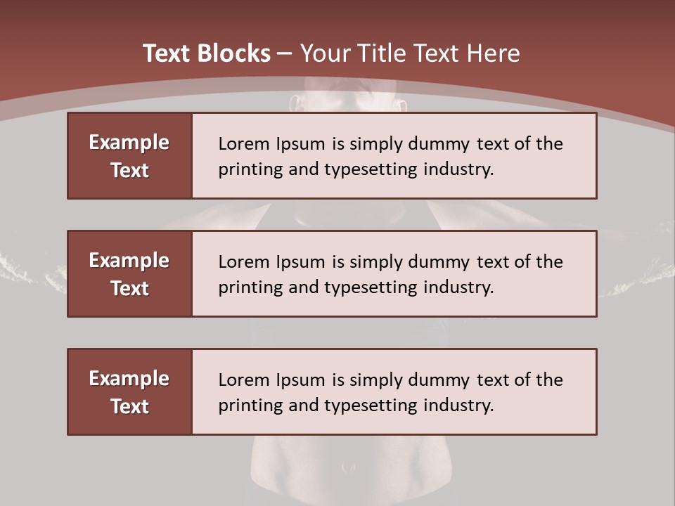 Tummy Attractive Weightlifting PowerPoint Template